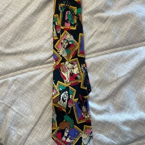 Disney Black and Purple Cartoon Character Necktie